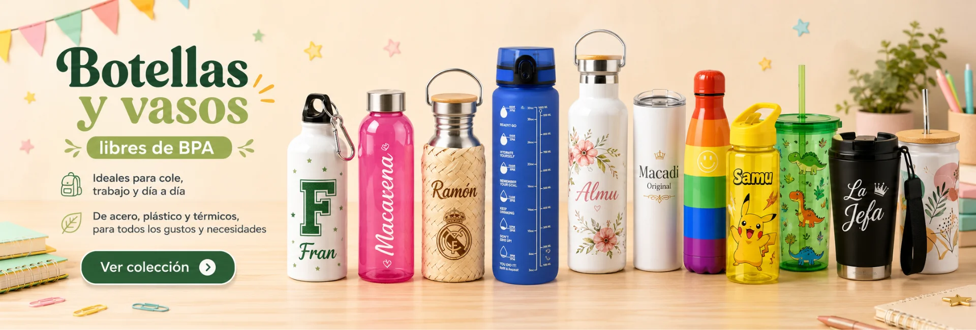 Botellas y Vasos