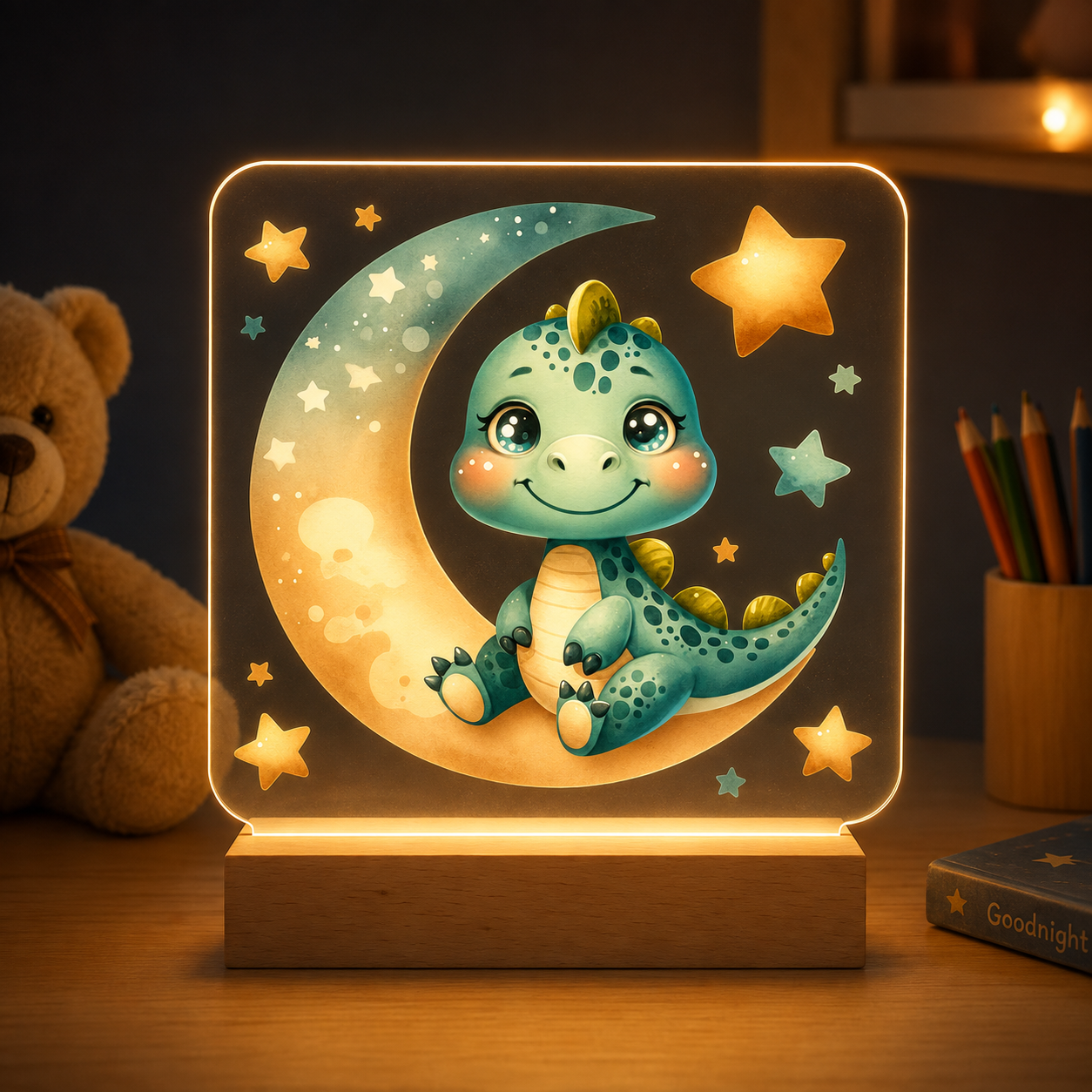 Lampara Dinosaurio Luna