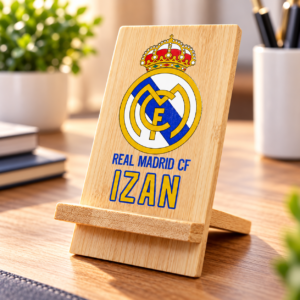 soporte de bambú real madrid personalizado